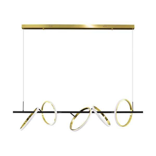 Pendente Anelli Dourado LED 49W OR1504 Orluce ST2686