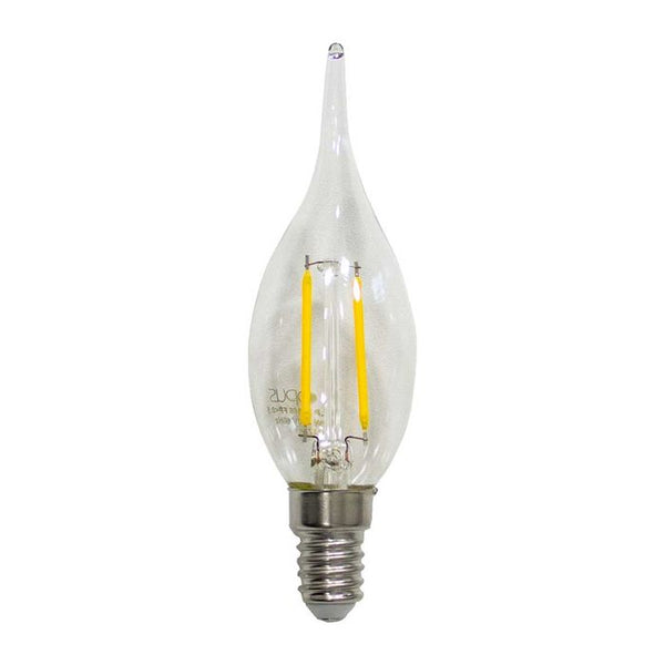 Lâmpada Filamento LED Vela Chama Transparente 2200k LP31859/LP31866 St528