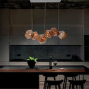 Pendente Geométrico Vidro Âmbar 6xG9 Starlux P168293-6 St1810