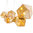 Pendente Geométrico Vidro Âmbar 6xG9 Starlux P168293-6 St1810