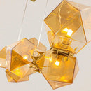 Pendente Geométrico Vidro Âmbar 6xG9 Starlux P168293-6 St1810