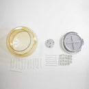 Pendente Cristal Bella Soho Ambar 40cm para 5 Lâmpadas G9 Pd002AM ST586