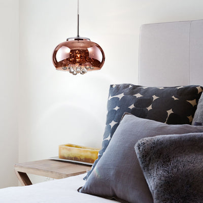 Pendente Cristal Bella Soho Cobre 20cm Led 5w PD007CO St482