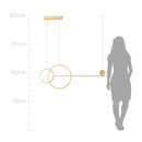 Luminária Pendente Mallen Dourado LED 36W PD1627DO Studioluce ST2657