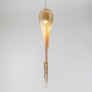 Pendente Clam Dourado em Vidro e Corrente Metálica para GU10 PD622DO ST1906