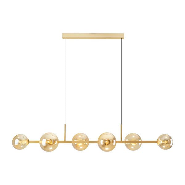 Pendente Orbit Dourado 6 Globos Esferas Champagne PDH1527CHDO Studioluce ST2081