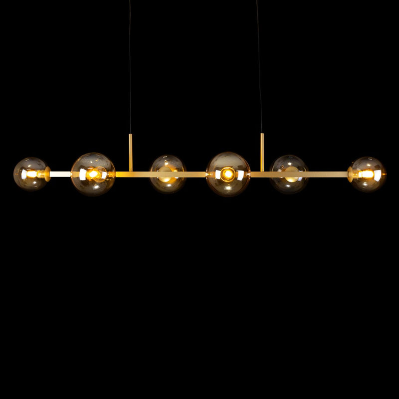 Pendente Orbit Dourado 6 Globos Esferas Champagne PDH1527CHDO Studioluce ST2081