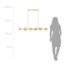 Pendente Orbit Dourado 6 Globos Esferas Champagne PDH1527CHDO Studioluce ST2081