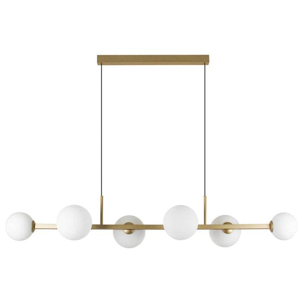 Pendente Orbit Dourado 6 Globos Esferas Quality PDH1527DO St2081