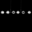 Pendente Orbit Preto 6 Globos Esferas Transparente ST2081TRPT Studioluce ST2081