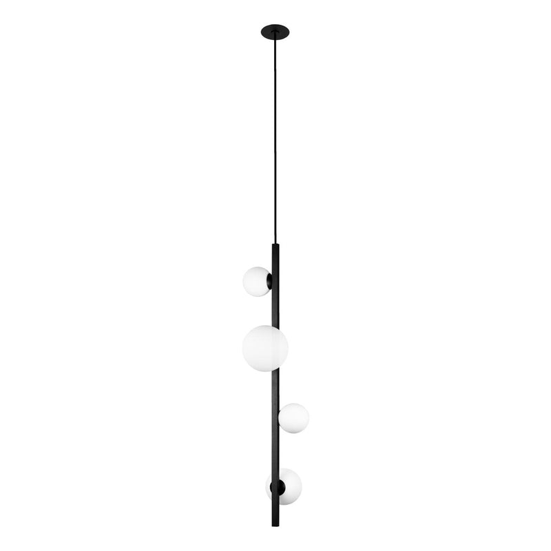 Pendente Orbit Preto 4 Globos Esferas PDH1530BRPT Studioluce ST2663