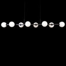 Pendente Orbit Preto 8 Globos Esferas PDH1576PT Studioluce St2665