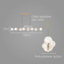 Pendente Orbit Dourado 8 Globos Esferas PDH1576TRDO Studioluce St2665