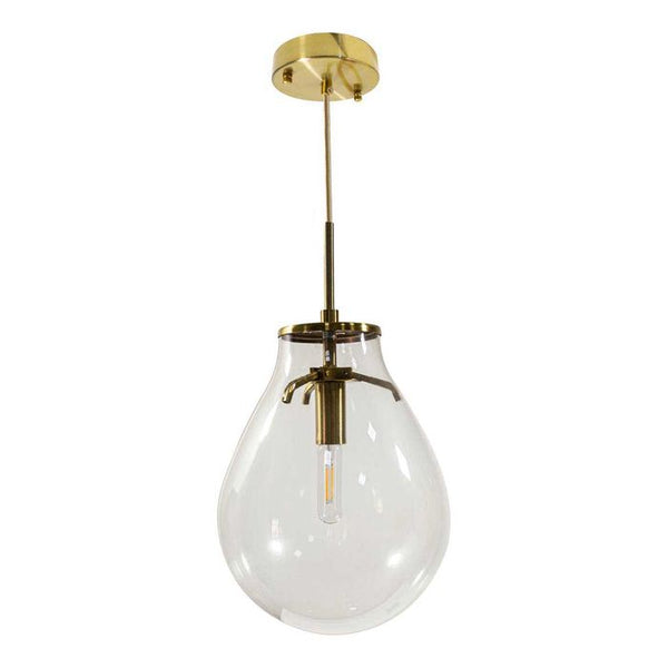 Pendente Amora Dourado Globo de Vidro Transparente Starlux E14 ZR020-S-CL ST1722