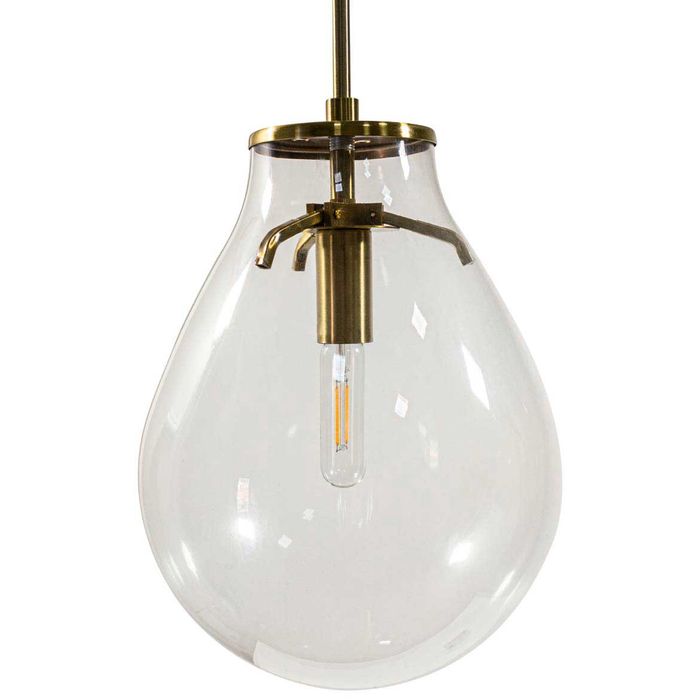 Pendente Amora Dourado Globo de Vidro Transparente Starlux E14 ZR020-S-CL ST1722