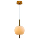 Pendente Apple C/ Globo Vidro Leitoso 16x32cm Starlux PDS-DU31098-1 St1710