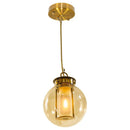 ST1723- PENDENTE BERTHA - ZR001-1 - CONHAQUE - 18xH25CM - 1xE14 **SS-Starlux-Starlumen