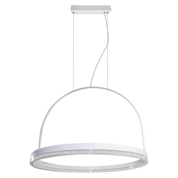 Pendente Emily Anel Branco LED Integrado 30w Ø60cm PL31198-WH ST1756