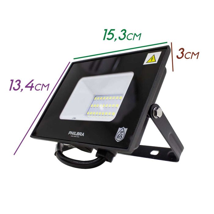 Refletor LED 30W Alta Potência Slim Compacto St1280
