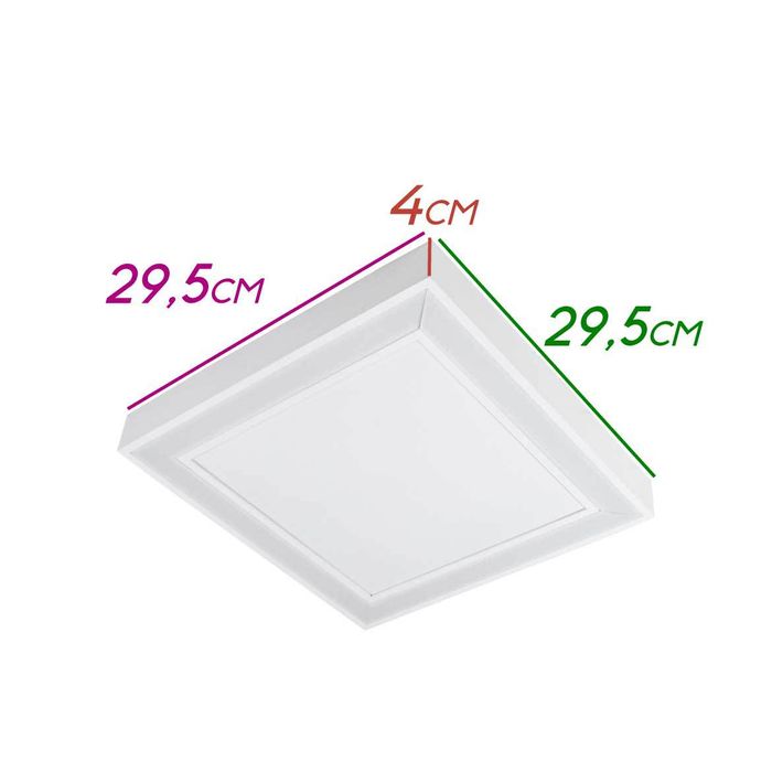 Plafon Fit Edge Branco LED Integrado 25,2W Branco Quente PL0122LED3-BT ST1968