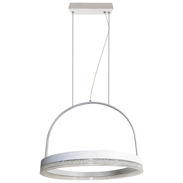 Pendente Emily Anel E Cristal Led Integrado 20w Ø40cm PM31197-WH St1762