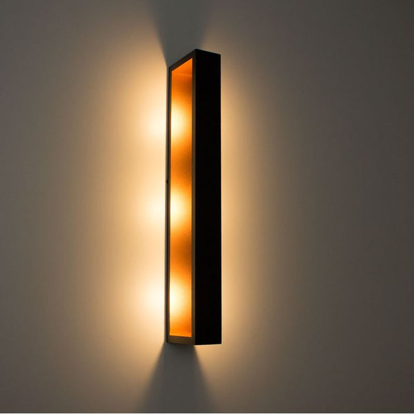 Arandela Puch Preta Led Efeito Decorativa Parede Teto 10w 50cm 5745/50-PT/CB-M St164