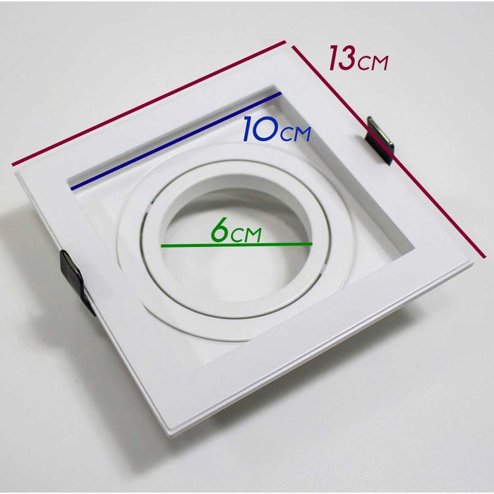 Spot Recuado Embutir Conecta Branco Gu10 Ar70 Ns7701B Bella St872