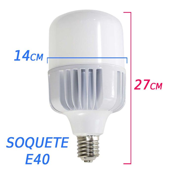 Lâmpada LED E-40 Alta Potência 100w Branco Frio 6500K Bivolt St137