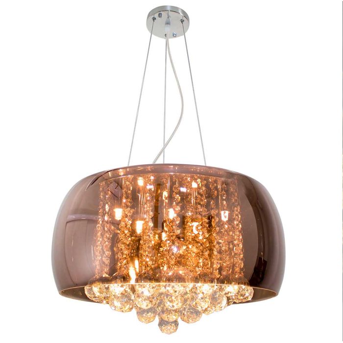 Pendente Cristal Bella Soho Cobre 40cm Pd002CO St586