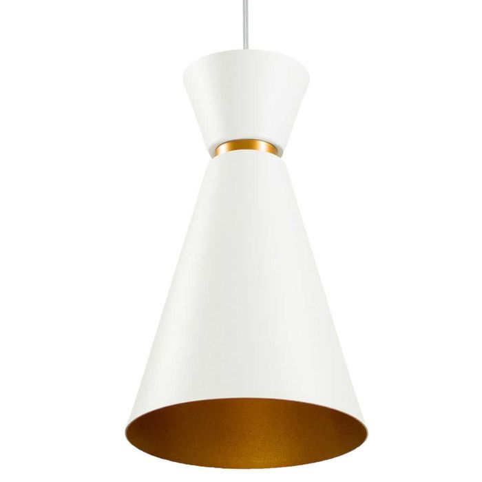 Pendente Lustre Pequim Cone 31 cm em Alumínio para Balcão, Mesa e Área Gourmet 4054 St436