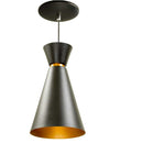 Pendente Lustre Pequim Cone 31 cm em Alumínio para Balcão, Mesa e Área Gourmet 4054 St436