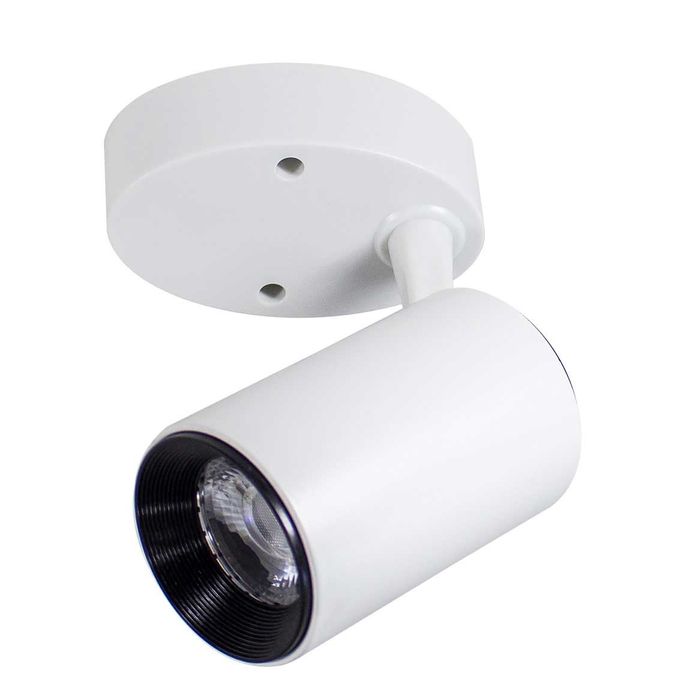 Spot Sobrepor Branco LED 7W Para Teto e Parede ST749