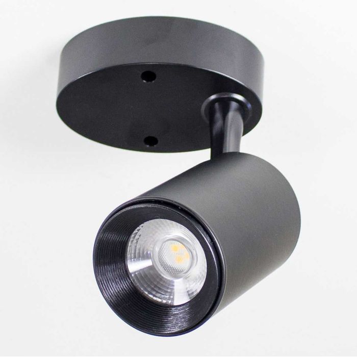 Spot Sobrepor Preto LED 7W Para Teto e Parede ST749