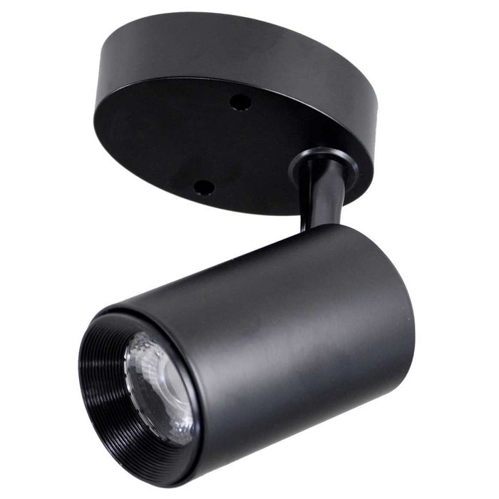 Spot Sobrepor Preto LED 7W Para Teto e Parede ST749