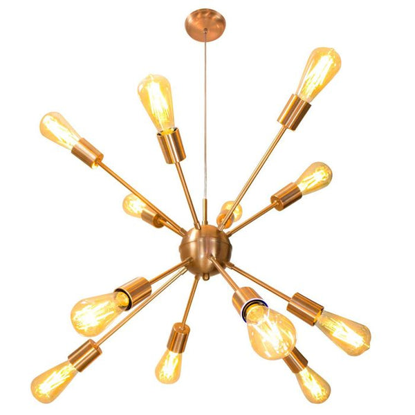 Pendente Sputnik Atom para 12 lâmpadas e27 Cobre escovado PD-4965/12-CE St598