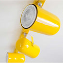 Trilho 1 Metro 5 Spots Orientável P/ Bulbo ou PAR20 Amarelo 3000/5 ST959-Starlumen-Starlumen