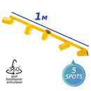 Trilho 1 Metro 5 Spots Orientável P/ Bulbo ou PAR20 Amarelo 3000/5 ST959-Starlumen-Starlumen