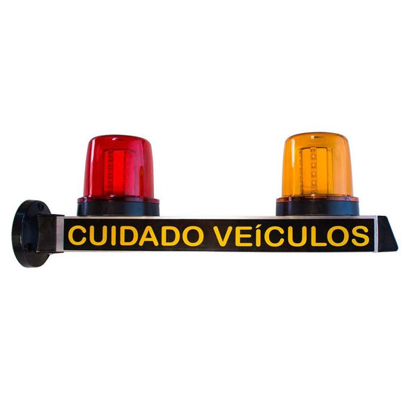 Sinalizador Garagem Sonoro Led Entrada Saida Veículos 49005 St1396
