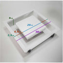 Plafon Luz Indireta 38x38cm Embutir Para 2 Lâmpadas 250/4E BT St673-Starlumen-Starlumen