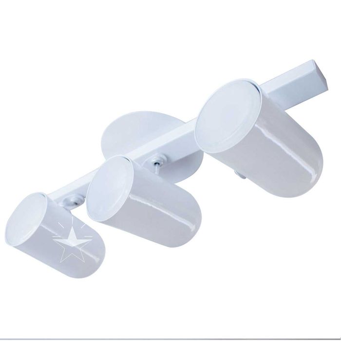 Trilho 3 Spots P/ Par20 40cm Branco St957