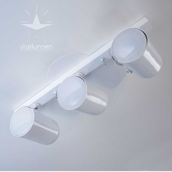 Trilho 3 Spots P/ Par20 40cm Branco St957