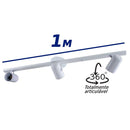 Trilho 3 Spots P/ Par20 100cm Branco 3000/3 ST958