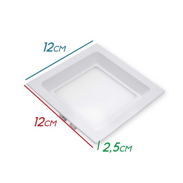 Painel LED Embutir Recuado Quadrado 8W ST1029-Starlumen-