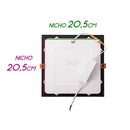 Painel Plafon Embutir Recuado Led 22w Preto St1946-Opus-Starlumen