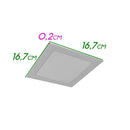 Painel Plafon LED 12W Embutir Quadrado Branco Frio Galaxy ST2295-Starlumen-