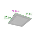 Painel Plafon LED 12W Embutir Quadrado Branco Quente Galaxy ST2295-Starlumen-