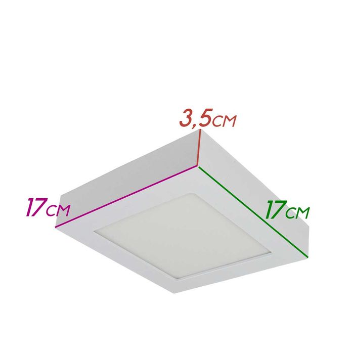 Painel Plafon LED 12W Sobrepor Save Energy ST1994-Save Energy-Starlumen