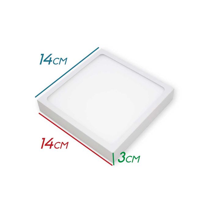 Painel Plafon LED 15W Luminária Sobrepor 14x14cm ST1043-Starlumen-