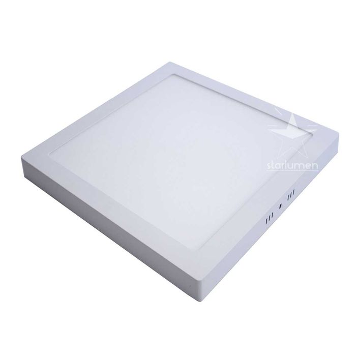 Painel Plafon LED 25W Luminária Sobrepor ST244-Starlumen-Branco Frio - 6000K-Bivolt-