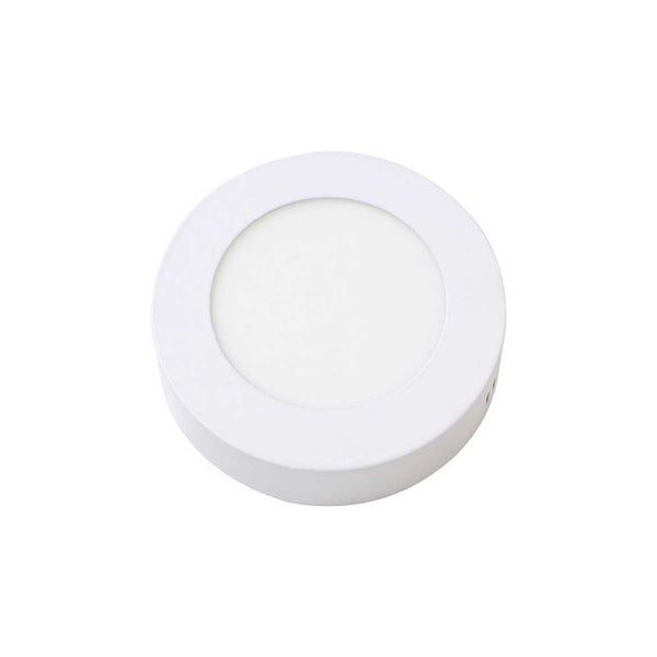 Painel Plafon LED 6W Luminária Sobrepor Redondo ST534-Starlumen-Branco Frio - 6000K-Bivolt-